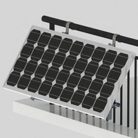 Panneaux solaires faciles de balcon Ensemble complet Système solaire de balcon facile à installer
