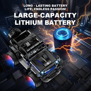 Auto RC con Controllo Gestuale, Monster Truck Fuoristrada con Effetto Fumo, Luci Colorate Regolabili, Musica, Telecomando, <span class=keywords><strong>Jeep</strong></span> per Bambini e Adulti - Product Image 6