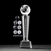 Trophée personnalisé vierge K9 Cadeau d'affaires/souvenir Golf Crystal Ball Glass Globe World Award