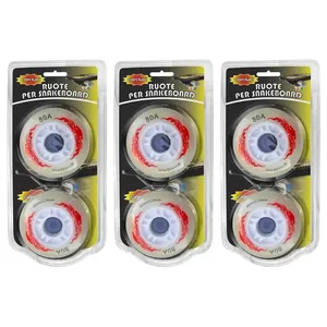 Ruedas para Snakeboard MAZZEO GIOCATTOLI, Neumáticos Sólidos de 80mm X24mm con Luces - Product Image 1