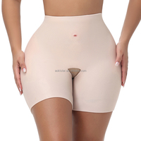 En gros Culotte gainante sexy en silicone 0,8 cm, à entrejambe ouvert, sans couture, respirante, rembourrée pour les fesses, rehausseur de hanches et effet ventre plat