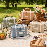 Sacs isothermes de pique-nique portables en toile premium, écologiques, pour le camping, les voyages, la plage, pour aliments, vin, bières, voyages
