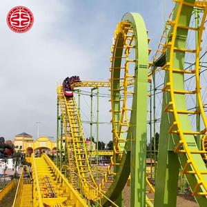 Montaña Rusa <span class=keywords><strong>de</strong></span> <span class=keywords><strong>Parque</strong></span> <span class=keywords><strong>de</strong></span> <span class=keywords><strong>Atracciones</strong></span>, Fabricada en China, con Rieles y Estructura Circular Realista - Product Image 2