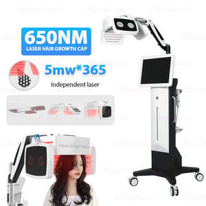 Système professionnel de détection de la croissance des cheveux 650nm avec 326 diodes, système de soin du cuir chevelu pour la repousse des cheveux, machine d'analyse cutanée - Product Image 5