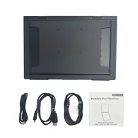 Moniteurs portables IPS 14'' à double écran 1920x1200 1.2K, triple écran pour PC, extension d'écran d'ordinateur portable, pliables et empilables 16:10