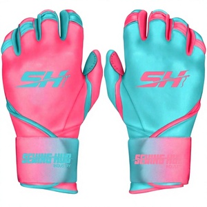 Hot Sale New Design Cowhide Cabretta Leather Batting Gloves Custom Made Softball and Baseball Sports Gloves Beisbol Guantes - Product Image 1