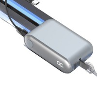 Nouvelle batterie externe compacte 10000 mAh avec cordon de fixation intégré, facile à transporter, charge ultra-rapide, modèle KH-51