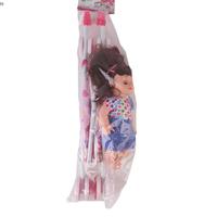 Vendeur chaud enfants jeu de rôle 10 pouces équipement de poupée fille pas cher landau pliable belle bébé poupée poussette jouet