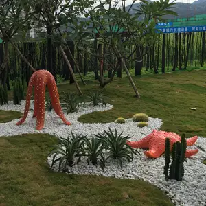 פסל פסל כוכב ים קישוט פיברגלס חיות לפארק חוף
