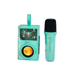 Altavoz de Karaoke portátil K3M de bajo precio, Subwoofer, luz RGB, inalámbrico, Bluetooth, transparente, altavoz Mecha con micrófono - Product Image 3