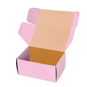 Scatole per imballaggio postale in carta ondulata stampata personalizzata Roll End Tuck Front Box con paraspruzzi