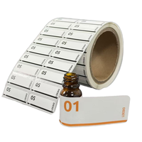 Étiquette personnalisée imprimée holographique amovible et imperméable pour flacon de médicaments, vitamines, capsules, emballage pharmaceutique BOPP