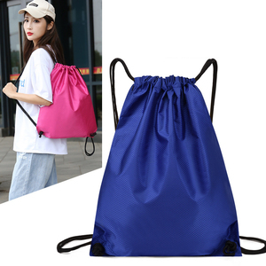 Wholesale Custom Logo Promotional Drawstring Bags Bulk Gift Event Trade Show Giveaway Ripstop Polyester Gym Cinch Sack <b>Backpacks</b> - Product Image 3