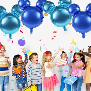 Globos de Aluminio con Forma de Cabeza de Mickey Mouse en 10 Colores Sólidos, Venta al por Mayor, para Fiestas de Cumpleaños y Navidad - Product Image 4