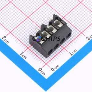 930-THR/04 Screw Terminal Block P=3.5mm Connector ( Construction: 1x4P )( Pitch: 3.5mm )( Color: Black ) - Product Image 1