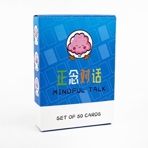 Mindful Talk : jeu de société personnalisé pour les fêtes, impression sur mesure, cadeau de Noël, jeu de cartes de haute qualité, communication, émpathie, brise-glace - Product Image 1