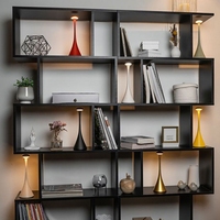 Lampe de table sans fil champignon rechargeable LED minimaliste Veilleuse de chevet à intensité variable avec contrôle tactile de luxe pour café de restaurant