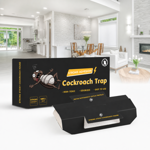 Trampa de pegamento <span class=keywords><strong>para</strong></span> cucarachas preceñida, casa de papel plegable, fuerte viscosidad, inodora, <span class=keywords><strong>no</strong></span> tóxica, atrapa insectos, segura <span class=keywords><strong>para</strong></span> niños y <span class=keywords><strong>mascotas</strong></span> - Product Image 1