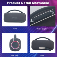 Nouvelle enceinte portable puissante 30W T5 Boombox, enceinte d'extérieur, mini enceinte avec éclairage clignotant
