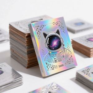 Etiquetas Adhesivas Holográficas de Vinilo Cortadas a Troquel, Resistentes a los Rayos UV e Impermeables, con Logotipo Personalizado Impreso - Product Image 3