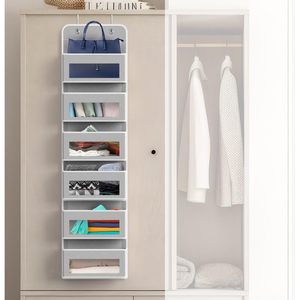 Organizador Colgante para Puerta con 6 Bolsillos, Gris, Almacenamiento para Bebés, Armario, Baño, Dormitorio - Product Image 4