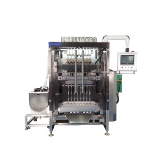 Máquina Envasadora y Llenadora de Sobres de Líquido Totalmente Automática de 2-16 Carriles para Ketchup, Mantequilla de Maní, Mostaza, Salsa de Chile Dulce - Product Image 1