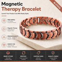 Bracelet magnétique vintage à motif flèche, bijoux de thérapie magnétique, vente en gros