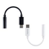 Câble audio Type-C 3,5 mm pour voiture HDTV, décodage 48 kHz/16 bits (puce Zhongke Lanxun 176D), connecteurs en cuivre plaqué or 1,1 m, TPE