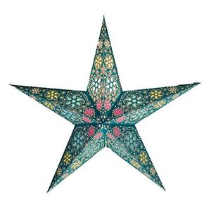 Lámpara de Decoración LED de colores, linternas de estrellas de papel 3d, Navidad, India - Product Image 5