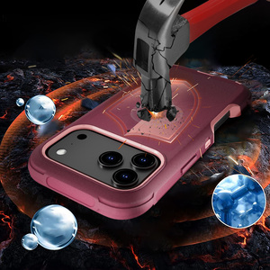 Coque de protection robuste 360° pour téléphones portables – Vente en gros – Compatible <span class=keywords><strong>iPhone</strong></span> 18 Pro, 18e, 18 Air, 17 Pro Max, S24 Ultra, S25, S26 - Product Image 4