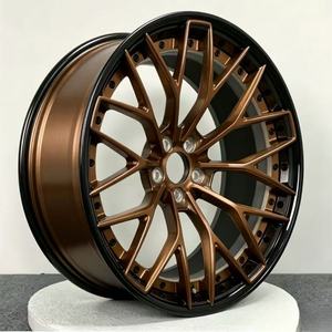 Nouvelle jante à rayons en alliage d'aluminium forgé en deux parties, finition chromée, pour Audi Tesla Model, jantes de voiture de tourisme en alliage à déport profond - Product Image 2