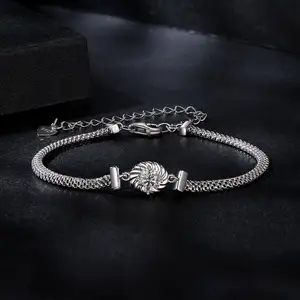 Factory Wholesale 0.5Carat 925 Sterling Silver Jewelry Bracelet Versatile And Exquisite Moissanite Woven Bracelet For Women