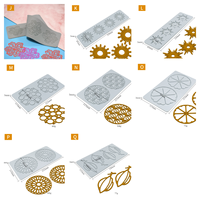 Usine Silicone Fondant Feuille Moules Creux 3D Silicone Gummy Moules Argile Fondant Moules Dentelle Tapis pour La Décoration De Cuisson