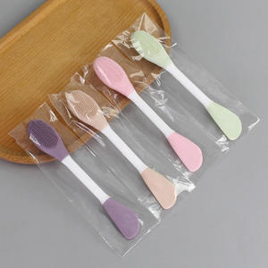 Brosse à <span class=keywords><strong>masque</strong></span> facial en silicone à double tête pour le nettoyage du visage Brosse à <span class=keywords><strong>masque</strong></span> en silicone souple en PVC Brosse à <span class=keywords><strong>masque</strong></span> facial Beauté Maquillage <span class=keywords><strong>Masque</strong></span> d'argile Outil de <span class=keywords><strong>masque</strong></span> de boue - Product Image 5