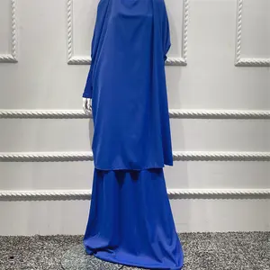 Готовая оптовая продажа, юбка Jilbab из двух частей с нитями Niqab, мусульманская одежда Khimar Islamic, оптовая продажа, молитвенная Абая джилбаба