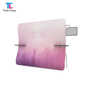 TianLangAffordable Precio al por mayor Banner Stands Tension Fabric Display Stand Ajustable Pop up Photo Booth Telones de fondo para fiesta - Product Image 5