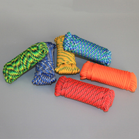 6 mm Noir 16 Brins Tresse Nylon Poly Corde Corde À Linge En Plein Air Randonnée Camping Heavy Duty