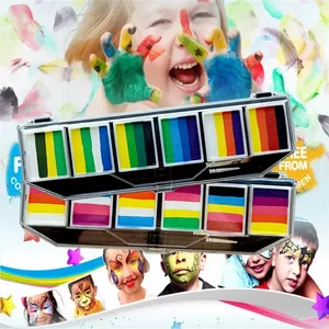 สีเพ้นท์หน้าและผิวกายสูตรน้ำจากพืชธรรมชาติ ปลอดภัย สำหรับเด็ก พร้อมกลิตเตอร์ สำหรับงานปาร์ตี้เด็ก - Product Image 1