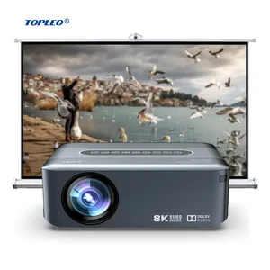 Topleo Ngoài Trời Máy Chiếu Android Wifi DLP 4K 3D Ảnh Ba Chiều Không Khí Phong Cách X1080P Video Android Máy Chiếu