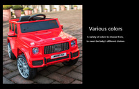 Voiture électrique télécommandée 2,4G sous licence Mercedes-AMG G63 12V pour enfants, petite taille, vente en gros