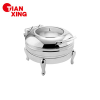 TIANXING Réchaud rond en acier inoxydable Nouvel équipement de cuisine Chauffe-plat pour buffet pour hôtel