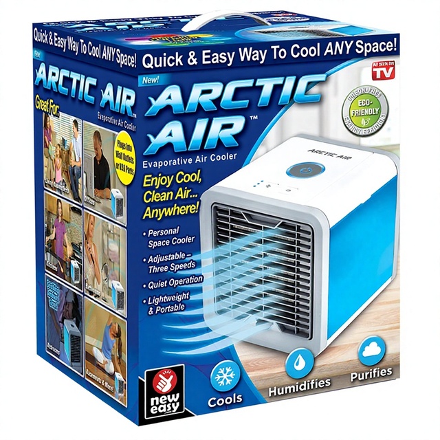 For Cool Mini Home USB Small Evaporative Air Cooler Portable Desktop Cooler Humidifies & Purifies Dormitory Office