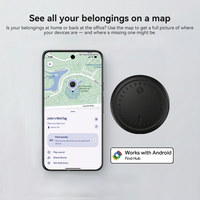 Nouvel Étiquette Intelligente MFi Find My Tag pour Portefeuille, Clés, Animaux de Compagnie - Mini Traceur GPS Airtag pour iOS et Android