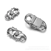Bracelet pour homme Hip-Hop européen et américain, fermoir plaqué or, poli à la main, chaîne cubaine en acier inoxydable 316L