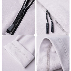 All'ingrosso uomo maniche lunghe 1/4 Zip camicie sportive da ginnastica in pile di poliestere per Fitness Quater con Zip camicie nere per gli uomini - Product Image 4