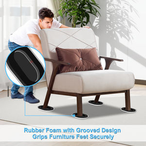 Glissières pour meubles, glissières pour tapis et chaussettes pour bois dur, coussinets de déménagement réutilisables multi-surfaces, déplaceurs de meubles - Product Image 3