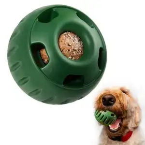 Neuzugang Hundspielzeug unverwüstliches Hundspielzeug interaktiver Speiseeinfekt-Kugel aus Holz Pupsicle Hundeknickelspielzeug