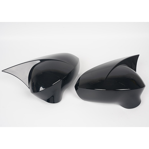 Leapiture Trim Wing Mirror Cover Door Mirror Cap Pair Rear View Mirror Protective Covers Replacement For SEAT Leon Mk3 5F ST FR Cupra 2013‑2019(carbon - View #2