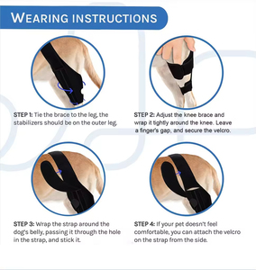 Soporte ortopédico para pierna de perro OEM para ACL, rodillera para mascotas, Protector para mascotas, manga de recuperación de piernas, reduce el dolor articular, rodillera para perros - Product Image 6