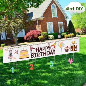 Usine personnalisée <span class=keywords><strong>en</strong></span> <span class=keywords><strong>gros</strong></span> lettre <span class=keywords><strong>en</strong></span> plastique ondulé sac <span class=keywords><strong>Coroplast</strong></span> vierge 24x18 panneaux de vente de cour réfléchissants publicité avec piquets - Product Image 4